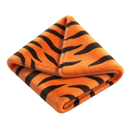 Tiger Stripe Fleece Blanket 3D Icon | Cozy Home Decor
