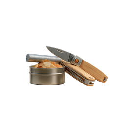 Tin Can and Pocket Knife 3D Icon | Realistic Outdoor Gear
