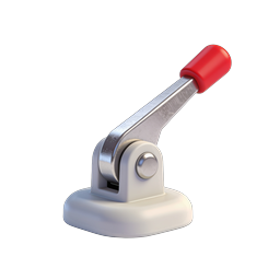 Realistic 3D Toggle Switch Icon with Red Handle