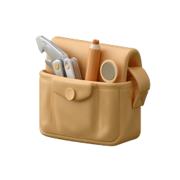 Tool Bag with Multi-Tool Icon - 3D Rendered