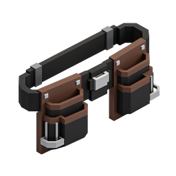 Isometric Tool Belt Icon - 3D Utility Belt