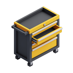 Isometrisches Werkzeugschrank-Icon | Werkstattaufbewahrung