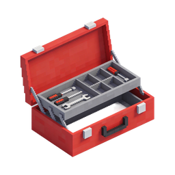 Vibrant Toolbox Icon for DIY and Construction Projects