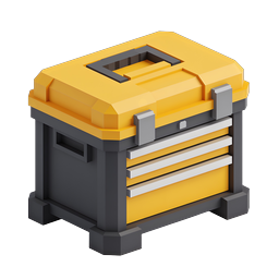 Isometrisches Werkzeugkasten-Icon - 3D Werkzeugkiste