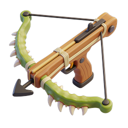 Tooth Crossbow 3D Icon - Fantasy Weapon Design