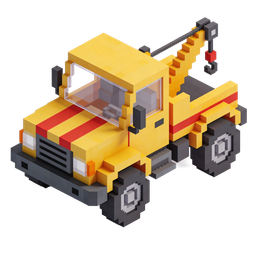 Icona di carro attrezzi in pixel art per servizi di trasporto
