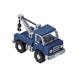 Pixel Art Towing Truck Icon for Transport Services
