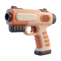 Spielzeug-Blaster-Pistole 3D-Icon - Verspielte Sci-Fi-Strahlenpistole