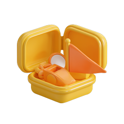 Playful Toy Box Icon - 3D Clay Style