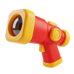 Toy Camera Icon - 3D Clay Style Photography Symbol