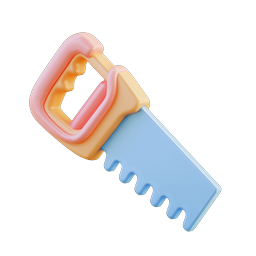 Toy Saw Icon - Playful & Colorful Design
