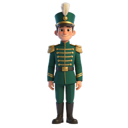 Toy Soldier 3D Character Icon - Military Band Figure