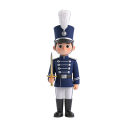 Toy Soldier Character - 3D Military Guard Icon