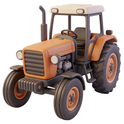 Ícone de trator vibrante para temas agrícolas