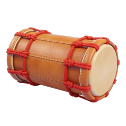 Traditional Drum Icon - 3D Rendered Percussion