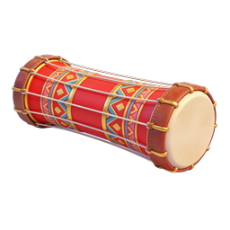 Traditional Indian Drum 3D Icon | Percussion Instrument