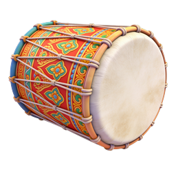 Traditional Indian Drum Icon - Cultural Percussion Instrument