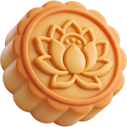 Traditional Mooncake Icon - Chinese Festival Pastry
