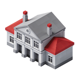 Icono estilizado de edificio moderno para proyectos inmobiliarios