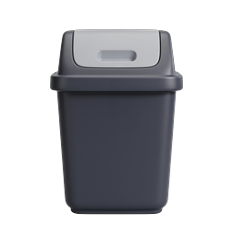 Realistic Trash Bin Icon - Waste Management Symbol