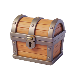 3D Treasure Chest Icon - Reward & Loot Design