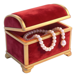Treasure Chest with Pearls Icon - Luxury Reward Graphic
