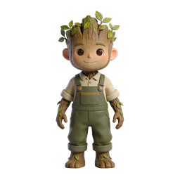 Cute Tree Character Icon - Adorable Plant Mascot