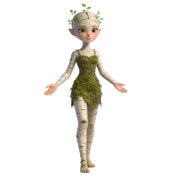 Forest Tree Elf Character - 3D Fantasy Illustration