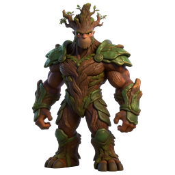 Tree Guardian Warrior - Fantasy 3D Character Icon