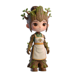 Tree Spirit Character - 3D Nature Guardian Icon