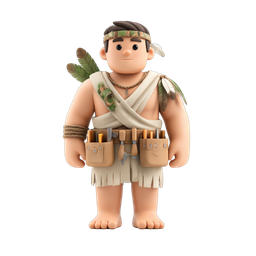 Tribal Craftsman Icon - Unique Artisan Character