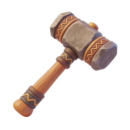 Tribal Stone Hammer 3D Game Icon