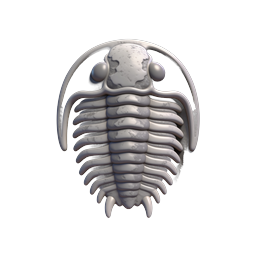 Trilobite Fossil Icon - Prehistoric Sea Creature Illustration