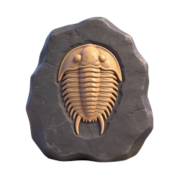 Trilobite Fossil 3D Icon - Prehistoric Marine Life