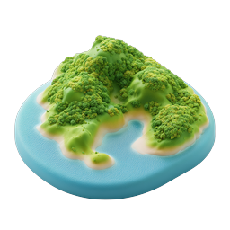 3D Tropical Island Paradise Icon | Realistic Nature Render