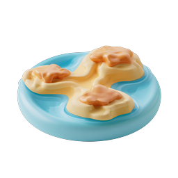 Clay-Style Tropical Island 3D Icon with Coral