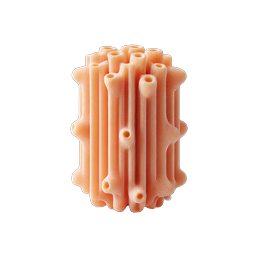 Realistic Tube Coral Cluster 3D Icon - Marine Life