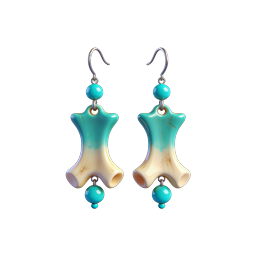 Turquoise Bell Dangle Earrings - Ocean Inspired Jewelry