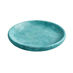 Turquoise Ceramic Plate Icon - Realistic Tableware