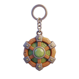 Icono de llavero de caparazón de tortuga de juego de fantasía