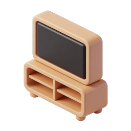 Stylish Retro TV Furniture Icon for Home Decor