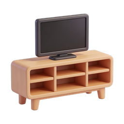 Stylish TV Stand Icon for Modern Home Decor