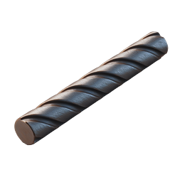 Realistic Twisted Stick Icon - Detailed 3D Rendered Object