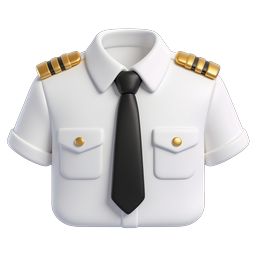 Uniform Shirt with Tie - Professional 3D Icon