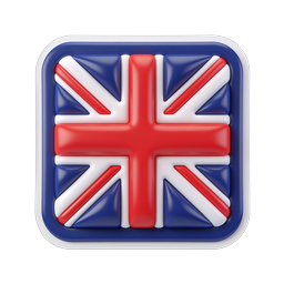 Union Jack British Flag 3D Icon | UK National Symbol