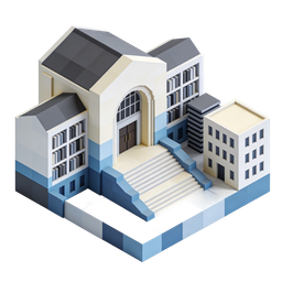 Stylized Modern Building Icon for Real Estate Applications