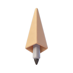 3D Realistic Pen Icon - Minimalist Writing Tool Design