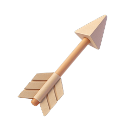 3D Upward Arrow Icon - Growth & Success Symbol