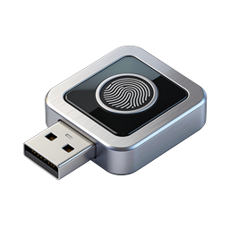 USB Fingerprint Scanner Icon | Biometric Security Device