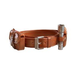 Utility Leather Belt with Pouches and Flashlight Icon